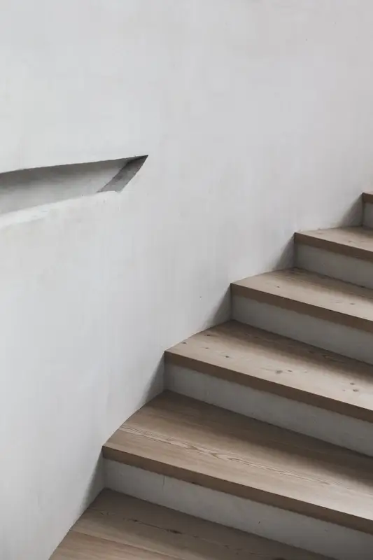 Einäugl — stairs leading to the rooms and a new experience